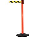 SafetyMaster 450 Orange Retractable Belt Barrier with 8.5 Black/Yellow Belt