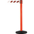 SafetyMaster 450 Orange Retractable Belt Barrier with 8.5 Red/White Belt