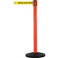 SafetyMaster 450 Orange Retractable Belt Barrier w/8.5 Yellow/Black DO NOT ENTER Belt
