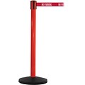 SafetyMaster 450 Red Retractable Belt Barrier with 8.5 Red/White NO PARKING Belt
