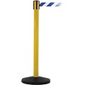 SafetyMaster 450 Yellow Retractable Belt Barrier with 8.5 Blue/White Belt