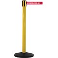 SafetyMaster 450 Yellow Retractable Belt Barrier with 8.5 Red/White AUTHORIZED Belt