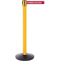 SafetyPro 250 Yellow Retractable Belt Barrier with 11 Red/White AUTHORIZED Belt
