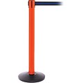 SafetyPro 300 Orange Retractable Belt Barrier with 16 Black/Blue Belt