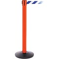 SafetyPro 300 Orange Retractable Belt Barrier with 16 Blue/White Belt