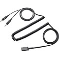 Plantronics® 28959-01 Headsets to PC Coiled Adapter Cable Assembly