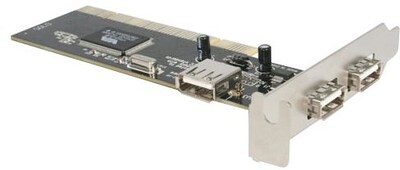 Startech PCI220USBLP 3 Port PCI Low Profile High Speed USB 2.0 Adapter Card