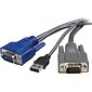 Startech Ultra-Thin USB VGA 2-in-1 KVM Cable; 6(L)