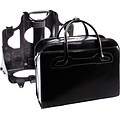 McKlein® Willowbrook W Series 2-in-1 Removable Wheeled Ladies Briefcase; Black