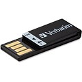 Verbatim® Clip-it 97555 USB 2.0 Black Flash Drive; 4GB