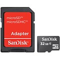 SanDisk® SDSDQM MicroSD High Capacity Flash Memory Card With Adapter; 32GB