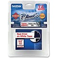 Brother® TZE Lettering Label Tape; 3/4(W) x 26.2(L); Red On White
