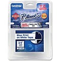 Brother® TZE Lettering Label Tape; 3/4(W) x 26.2(L); Blue On White