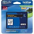 Brother® TZE Label Tape Cartridge; 1/2(W) x 26.2(L); Gold On Black