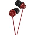 JVC Riptidz HAFX8R Stereo In-Ear Headphone, Red (HAFX8R)
