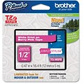 Brother® TZE Label Tape For P-Touch; 0.47(W) x 16.4(L); Berry Pink