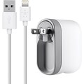 Belkin® F8J032TT04-WHT Swivel Charger With Lightning Charge Sync Cable; 5 VDC - 2.1 A