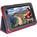 Digital Treasures® Props 7 Folio Case For Lenova Tablet; Black/Red