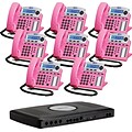 Xblue® X16 Self-Install Digital Telephone System Bundle, 8-Pack, Pink