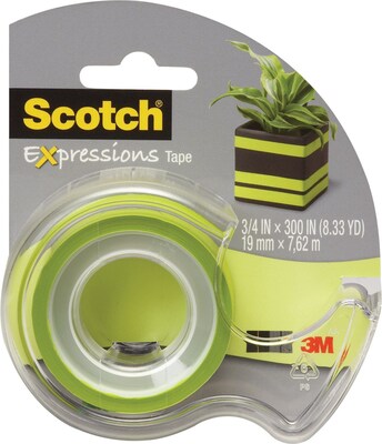 Scotch® Expressions Colored Magic™ Tape with Dispenser; Green