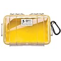Pelican™ 1020 Micro Case For Small Accessories; Clear/Yellow