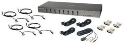Iogear® GCS1108KIT2 USB/DVI KVMP Switch; 8 Ports