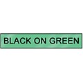 Brother® TZE Label Tape; 0.70(W) x 26.2(L); Black On Green