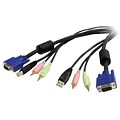 Startech 4-in-1 USB VGA KVM Cable With Audio and Microphone; 10(L)