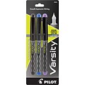 Pilot Varsity Fountain Pens, Medium Point, Assorted Ink, 3/Pack (90022)