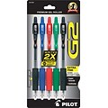 Pilot G2 Gel Pen, Extra Fine Point, Assorted Ink, 5/Pack (31300)