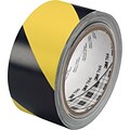 3M™ 2 x 36 yds. Striped Vinyl Tape 766, Black/Yellow, 2 Rolls