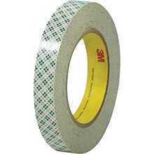 3M™ 1/2 x 36 Yards Double Sided Masking Tape 410M, Natural, 3 Rolls (T9534103PK)