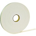 3M™ 1/2 x 72 yds. Double Coated Polyethylene Foam Tape 4462, White
