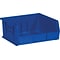 Quill Brand® 10-7/8 x 11 x 5 Plastic Stack and Hang Bins, Blue, 6/Ct (BINP1111B)
