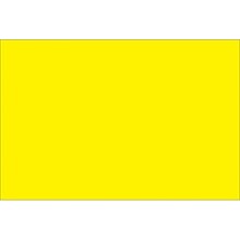Tape Logic 4 x 3 Rectangle Inventory Label, Fluorescent Yellow, 500/Roll