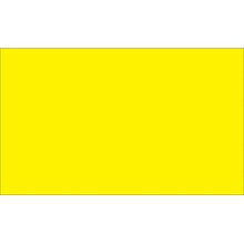 Tape Logic 3 x 2 Rectangle Inventory Label, Fluorescent Yellow, 500/Roll