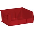 Quill Brand® 10-7/8 x 11 x 5 Plastic Stack and Hang Bins, Red, 6/Ct (BINP1111R)