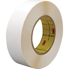 3M™ 1 x 36 yds. Double Coated Film Tape 9579, White, 2/Case