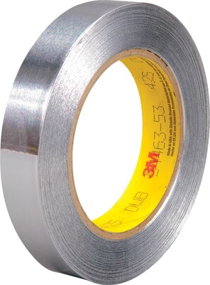 3M™ 3/4 x 60 yds. Aluminum Foil Tape 425, Silver, 1/Pack
