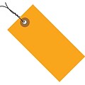 Tyvek® 5 1/4 x 2 5/8 Pre-Wired Shipping Tag, Orange, 100/Case