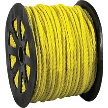 Partners Brand Nylon Rope, 0.18 x 600 ft., Yellow (TWR101)