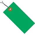 Tyvek® 4 1/4 x 2 1/8 Pre-Wired Shipping Tag, Green, 100/Case