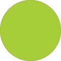 Tape Logic 1 1/2 Circle Inventory Label, Fluorescent Green, 500/Roll