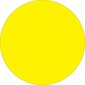 Tape Logic 1/2" Circle Inventory Label, Fluorescent Yellow, 500/Roll