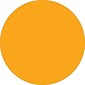 Tape Logic 1/2" Circle Inventory Label, Fluorescent Orange, 500/Roll