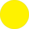 Tape Logic 4 Circle Inventory Label, Fluorescent Yellow, 500/Roll