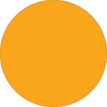 Tape Logic 3 Circle Inventory Label, Fluorescent Orange, 500/Roll
