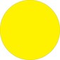 Tape Logic 2" Circle Inventory Label, Fluorescent Yellow, 500/Roll