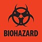 Tape Logic Biohazard Regulated Label, 2" x 2", 500/Roll