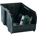 Partners Brand 14 3/4 x 8 1/4 x 7 Conductive Bin, Black, 12/Case